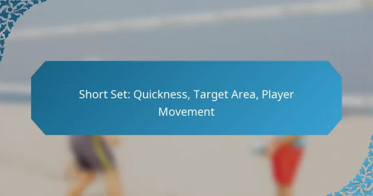 Short Set: Quickness, Target Area, Player Movement